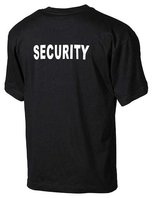 Schwarzes T-Shirt "Security"