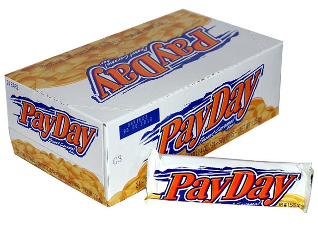 24x PayDay, Erdnuss Caramel Riegel