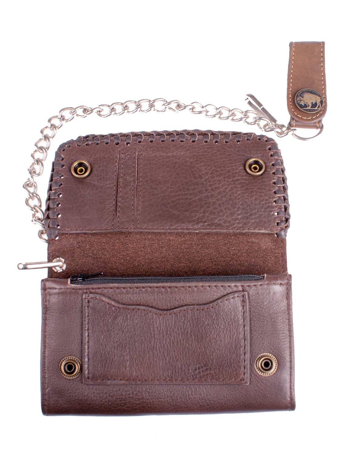 Wallet, Geldbörse "Route 66", braun Rindsleder