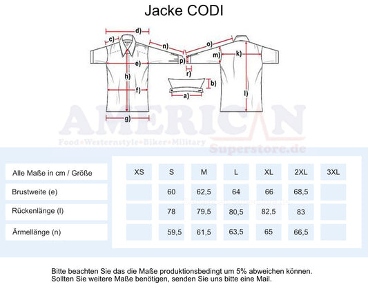 Lederjacke, Fransenjacke - Codi
