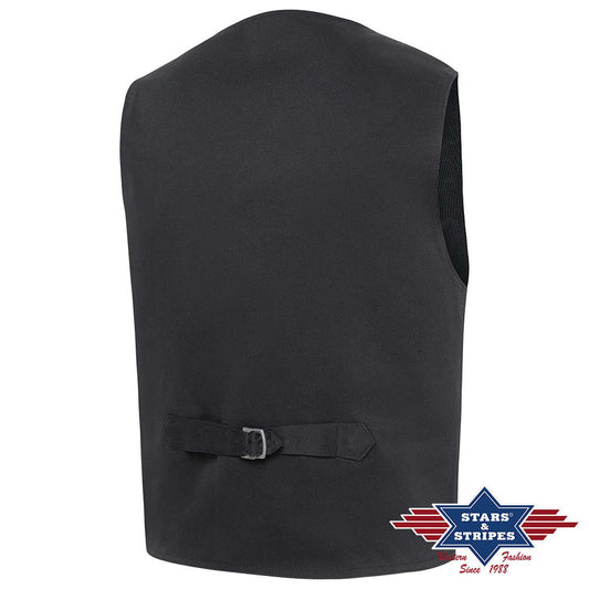 Schwarze Old-Style Weste Earp v. Stars&Stripes