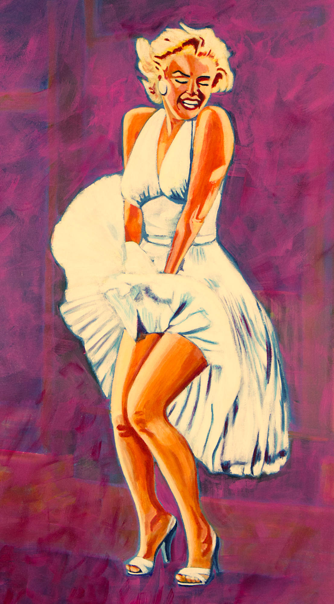 Marilyn Monroe Acryl Gemälde (Original verkauft)