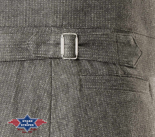 Westernhose Old Style Hose Cowboy Line Dance, grau Baumwolle Fargo