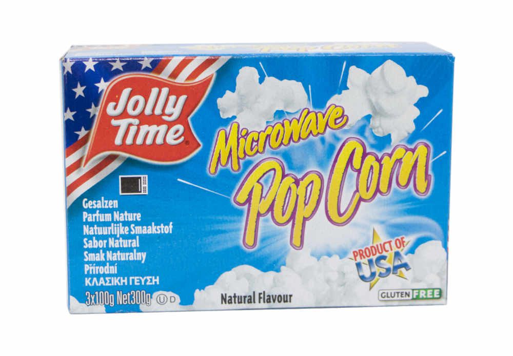 Jolly Time Mikrowellen Popcorn Natural Flavour, gesalzen