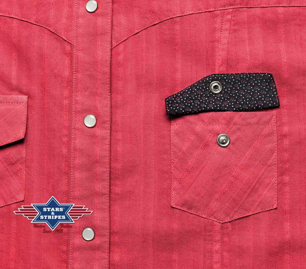 Kurzarm Westernbluse mit Westernpasse