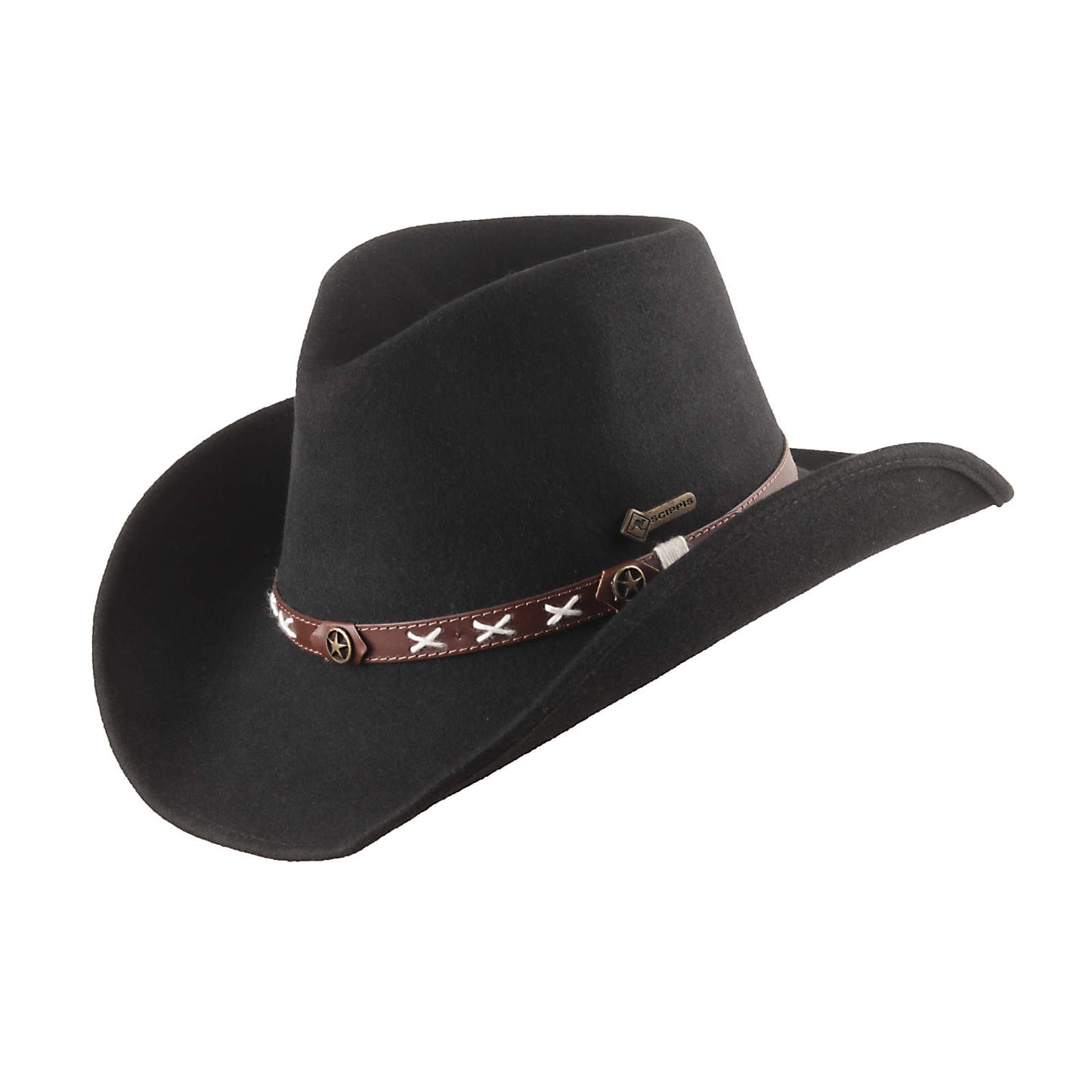 Filzhut, Westernhut -Smokey- von Scippis mit Lederhutband