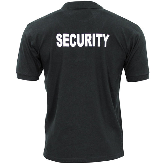 Poloshirt schwarz "Security"
