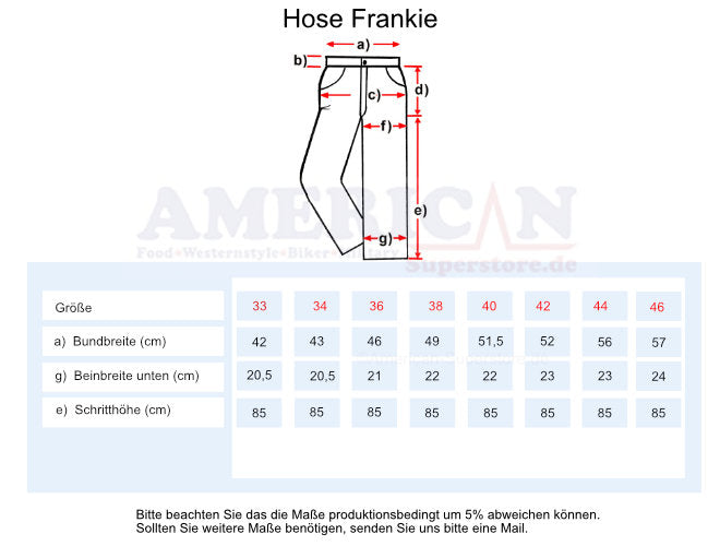Westernhose Old Style Hose Line Dance, gestreift - Baumwolle