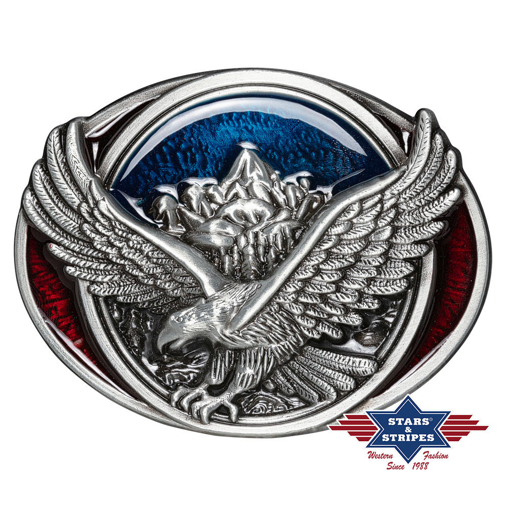 Adler gleitend - Western-Gürtelschnalle, Buckle