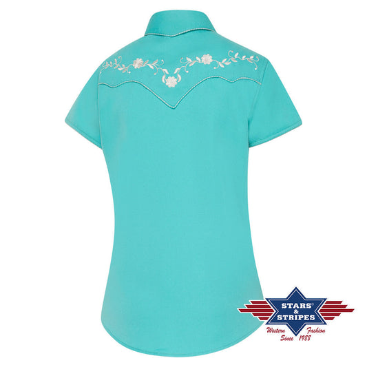 Kurzarm Westernbluse Avery