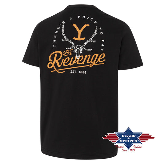 Unisex T-Shirt mit Rundhalsausschnitt und Yellowstone Logo Print