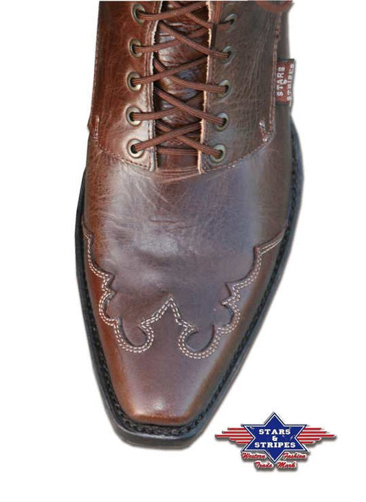 Stars & Stripes Westernstiefel Rosie Braun – Einzelstück Gr. 40