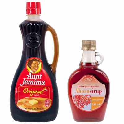 Verschiedene Pancake Sirup, Hershey...