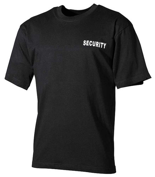 Schwarzes T-Shirt "Security"