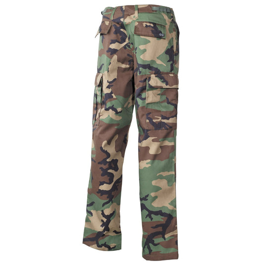 US Kampfhose BDU, woodland, mit doppelten Knien/Hintern