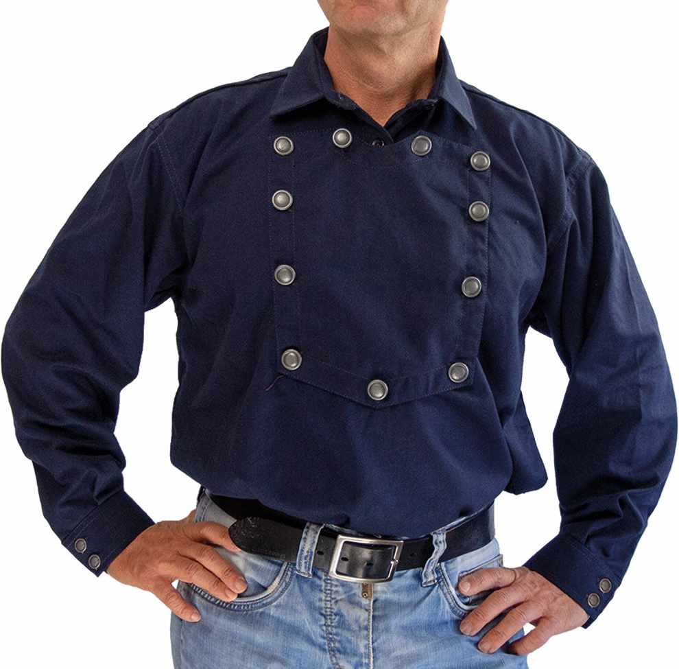 Blaues Westernhemd -John Wayne-