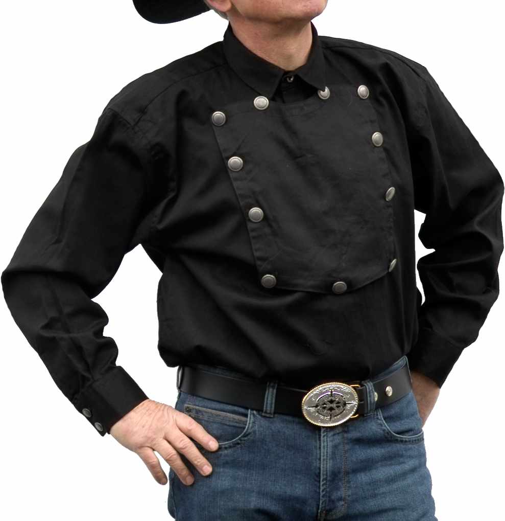 Schwarzes Westernhemd -John Wayne-