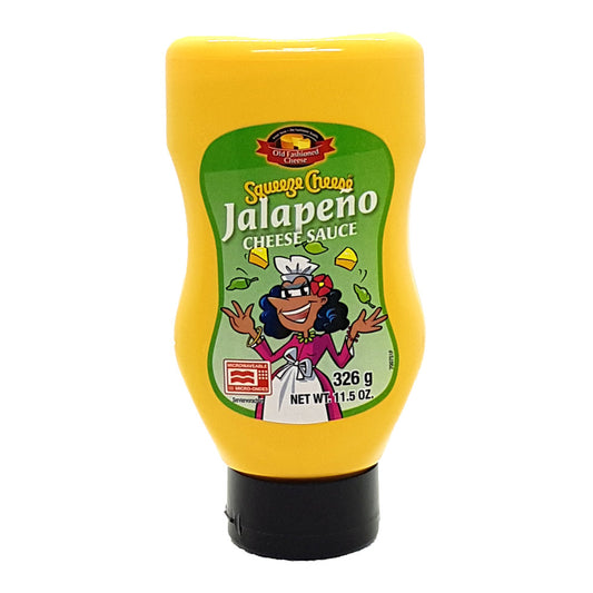 Jalapeno Squeeze Cheese, Käse Sauce, Sonderpreis (MHD 14.03.2026)