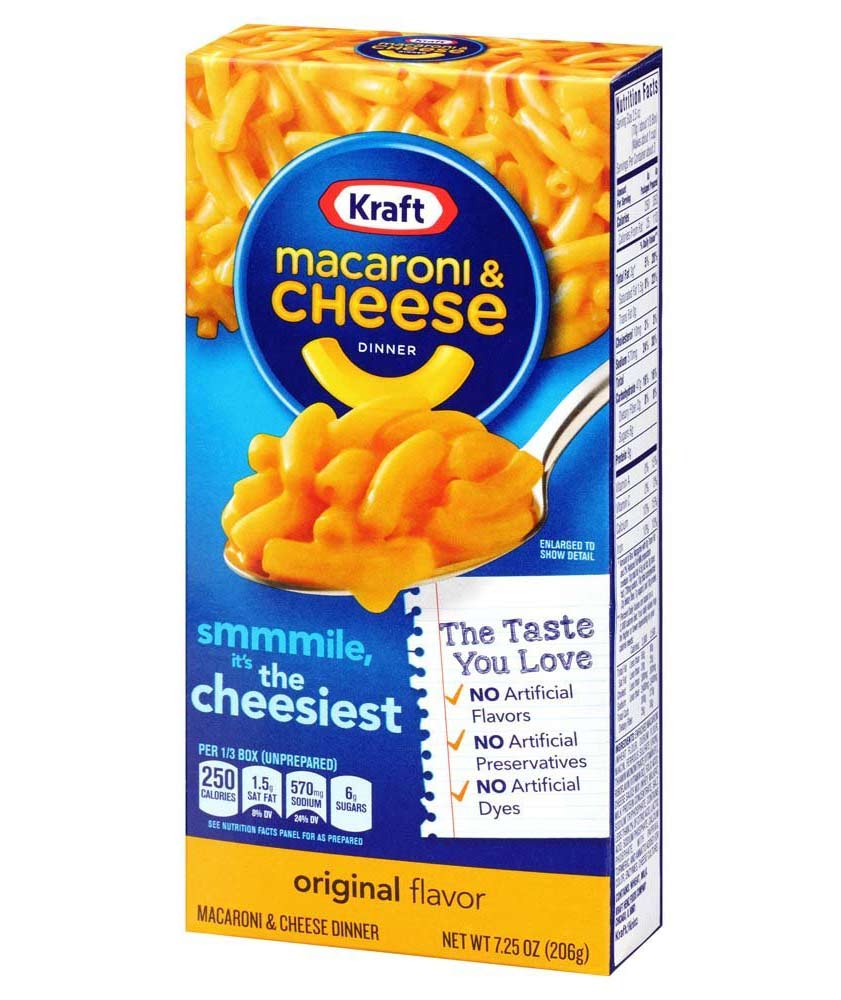 Kraft Macaroni & Cheese Dinner, 206g