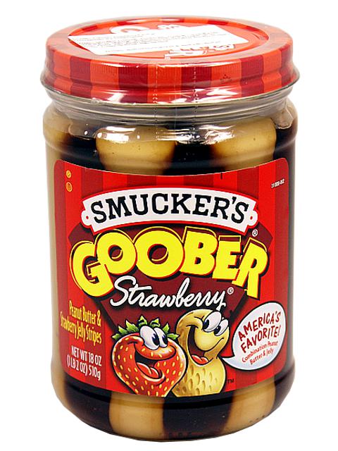 Smuckers Goober Strawberry - Peanut Butter & Strawberry Stripes