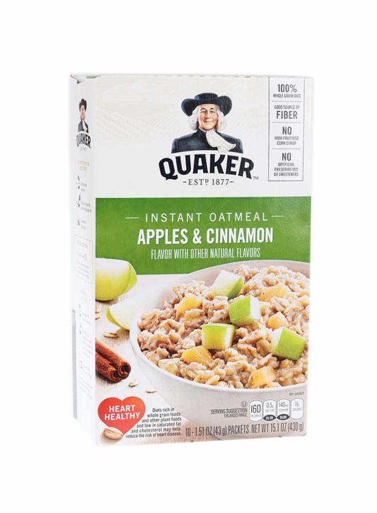 Quaker instant Oatmeal, Apple & Cinnamon