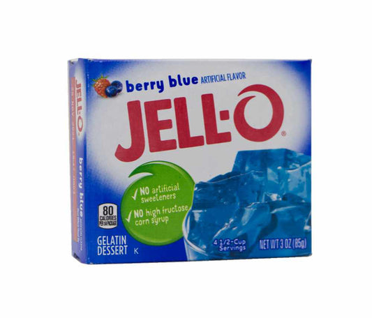 Jell-O Gelatin Berry Blue Dessert, Wackelpudding USA