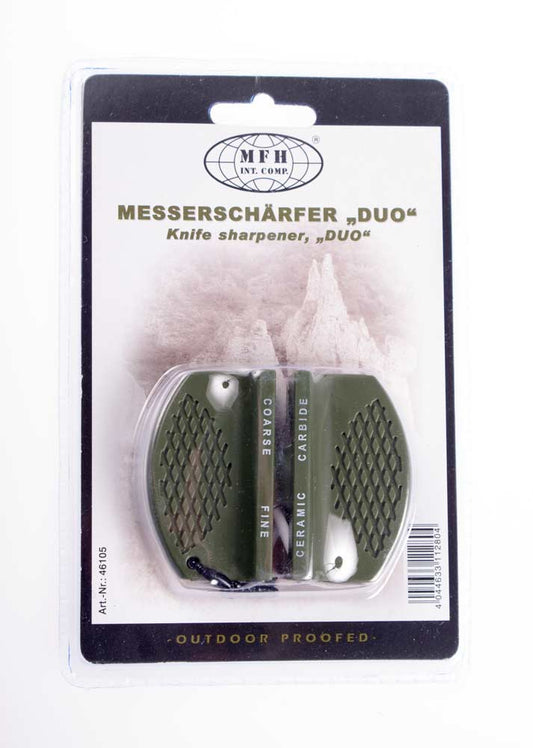 Messerschärfer, "DUO", oliv