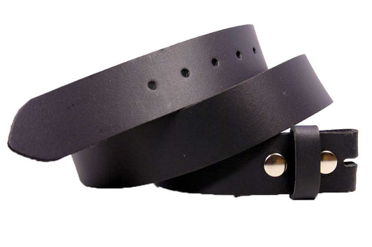 Glatter schwarzer Ledergürtel, Bucklegürtel, Wechselgürtel Herrengürtel