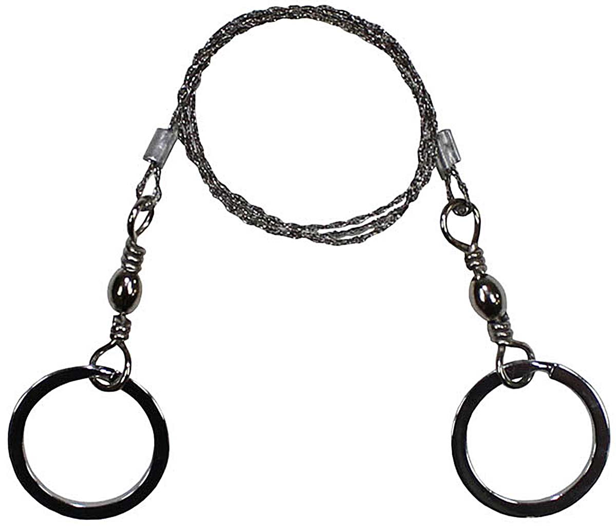 Draht-Säge, mit Ringen, extra stabile Ausführung