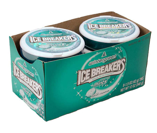 8 Packungen Ice Breakers Mints "Wintergreen Flavor", zuckerfrei
