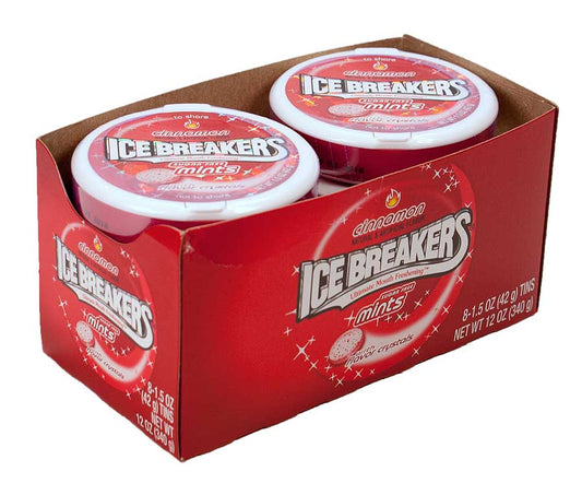 8 Packungen Ice Breakers Mints Cinnamon, zuckerfrei