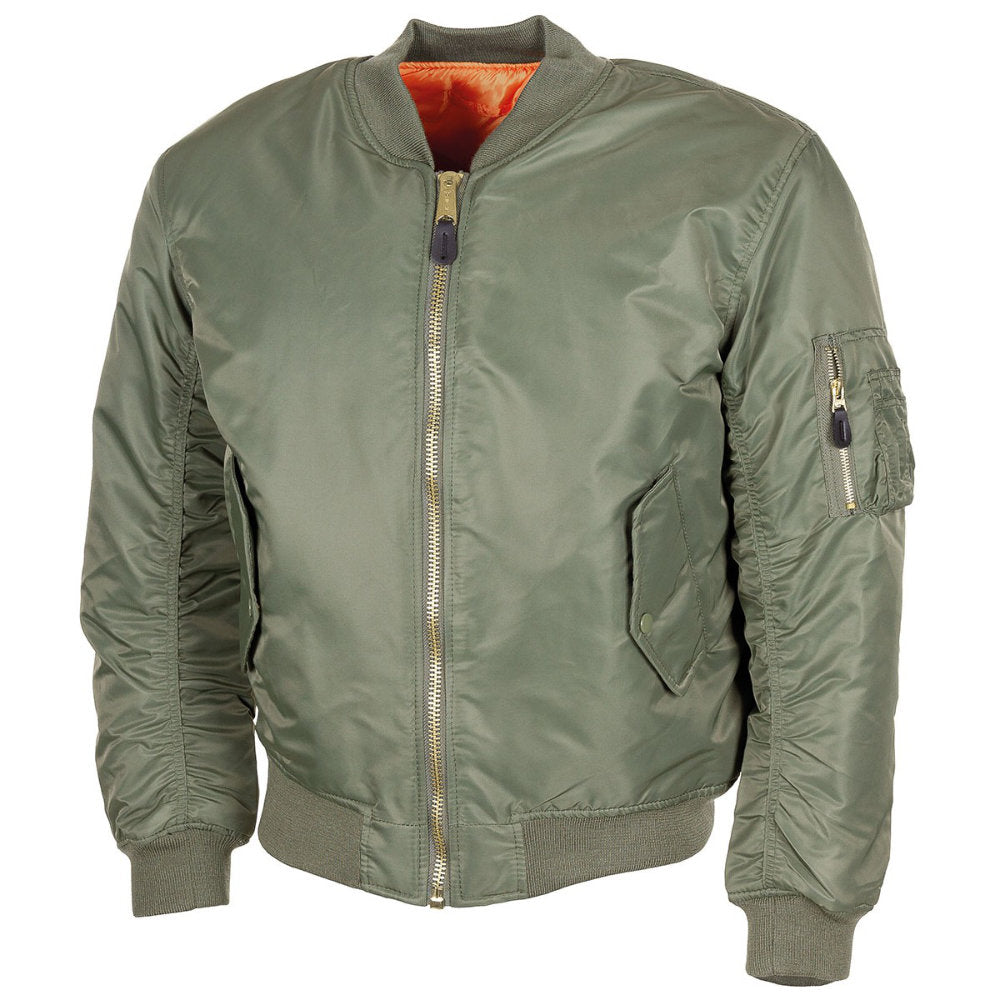 US Pilotenjacke MA1, Bomberjacke, Fliegerjacke, Wendejacke, Jacke