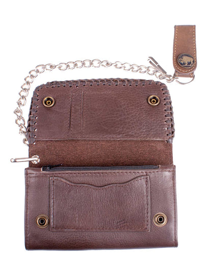 Wallet, Geldbörse "Route 66", braun Rindsleder