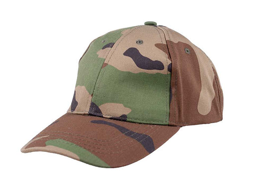 Kinder BB Cap, mit Schild, größenverstellbar, woodland
