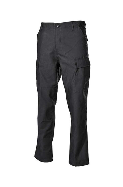 Schwarze Kampfhose / Security mit doppelten Knien, Hintern