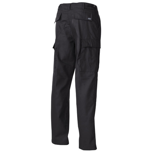 Schwarze Kampfhose / Security mit doppelten Knien, Hintern