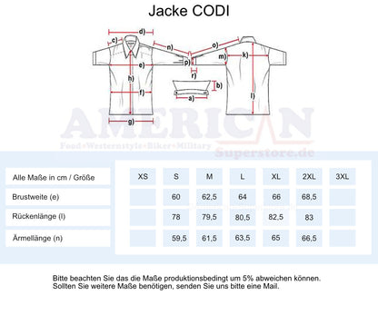 Lederjacke, Fransenjacke - Codi