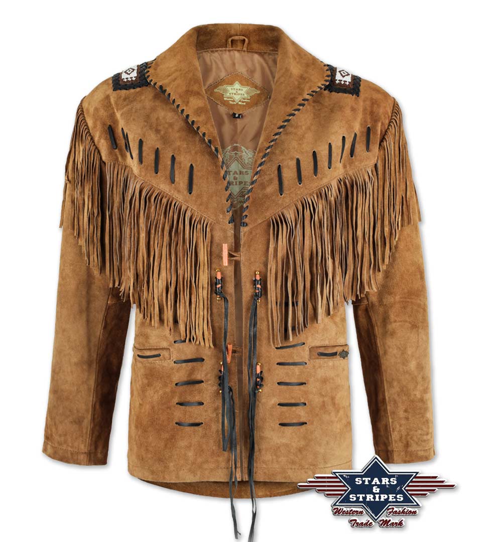 Lederjacke, Fransenjacke - Buffalo