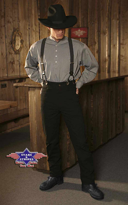 Westernhose Old Style Hose Cowboy Line Dance, schwarz Stars&Stripes Dillon