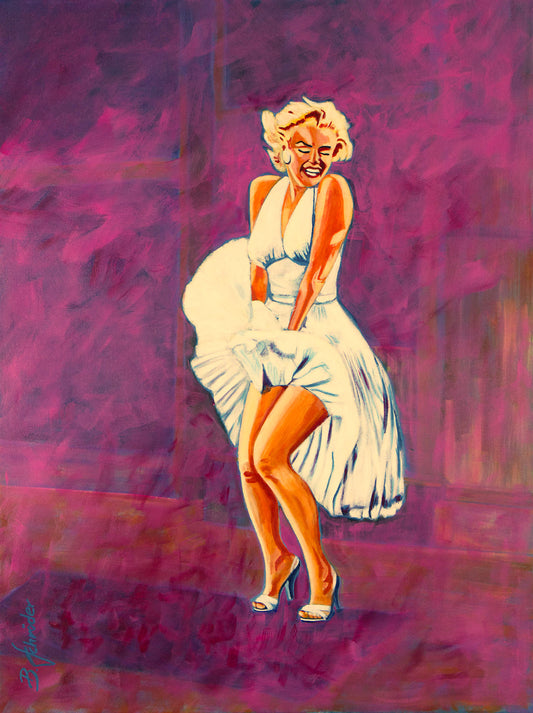 Marilyn Monroe Acryl Gemälde (Original verkauft)