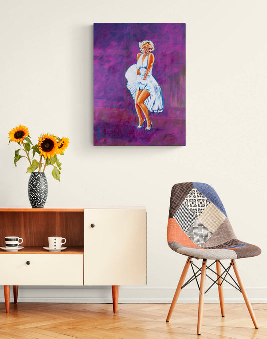 Marilyn Monroe Acryl Gemälde (Original verkauft)