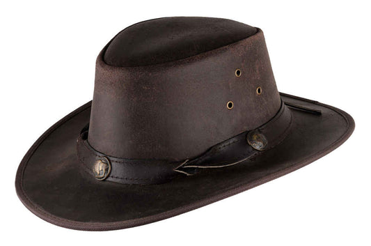 Scippis Lederhut Australien Outdoor Westernhut -Custer- mit Leder Hutband