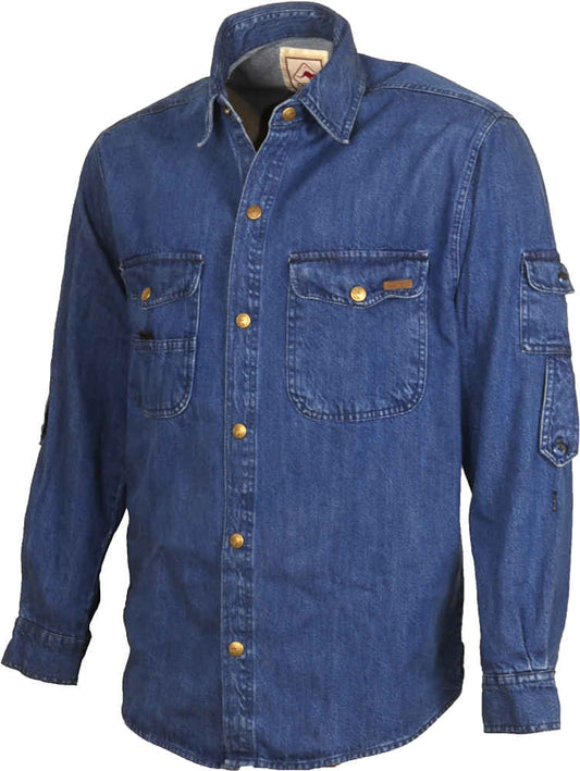 Scippis Outdoorhemd Herrenhemd Freizeithemd -Cowra- blau