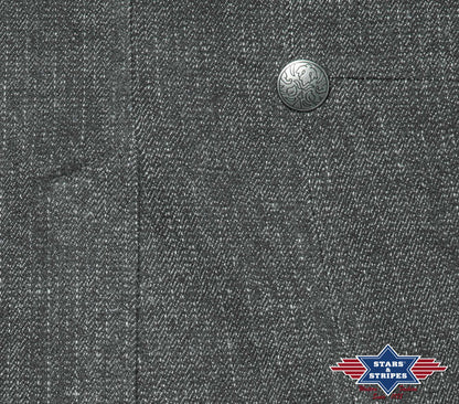 Authentischer Western-Gehrock, Sakko, grau