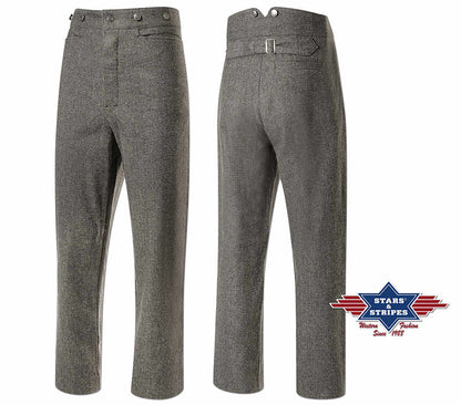 Westernhose Old Style Hose Cowboy Line Dance, grau Baumwolle Fargo