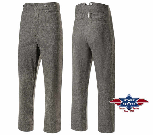 Westernhose Old Style Hose Cowboy Line Dance, grau Baumwolle Fargo