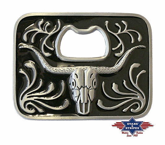 Western Buckle Gürtelschnalle rechteckig mit Longhorn