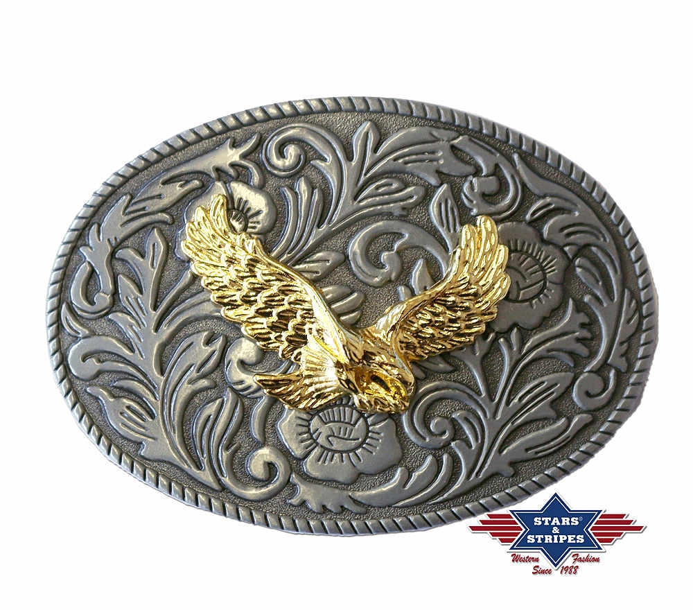 Western Buckle Gürtelschnalle "Golden Eagle", GS-408