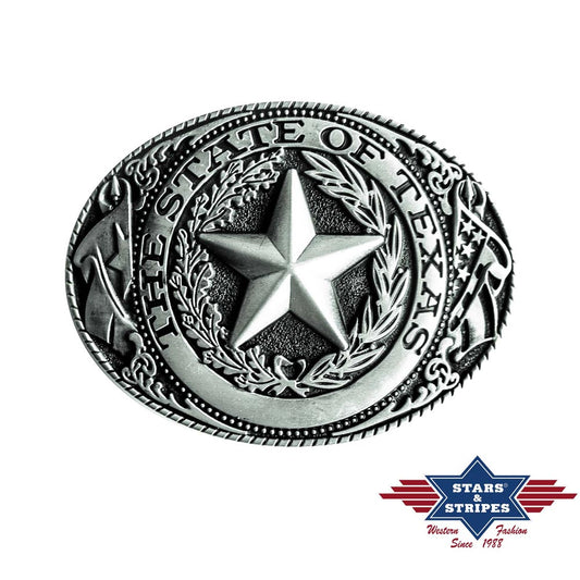 Gürtelschnalle, Buckle Motiv "The State of Texas"