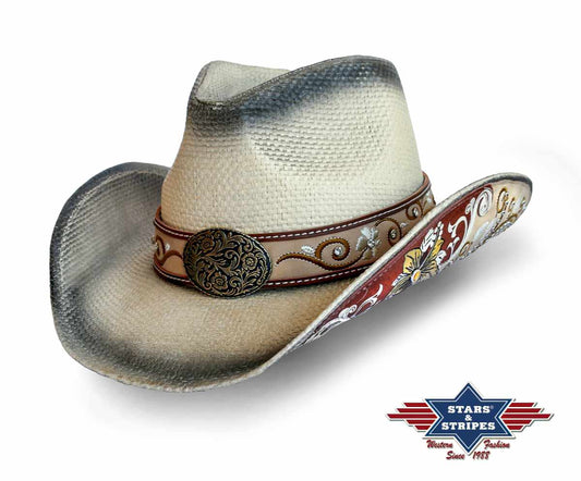 Western-Strohhut Cowboyhut -Paola-, formstabil